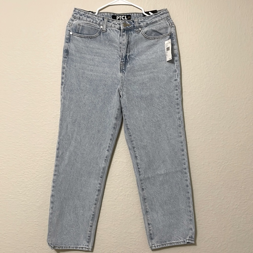 NWT Nordstrom PTCL Straight Leg High-Rise Jeans